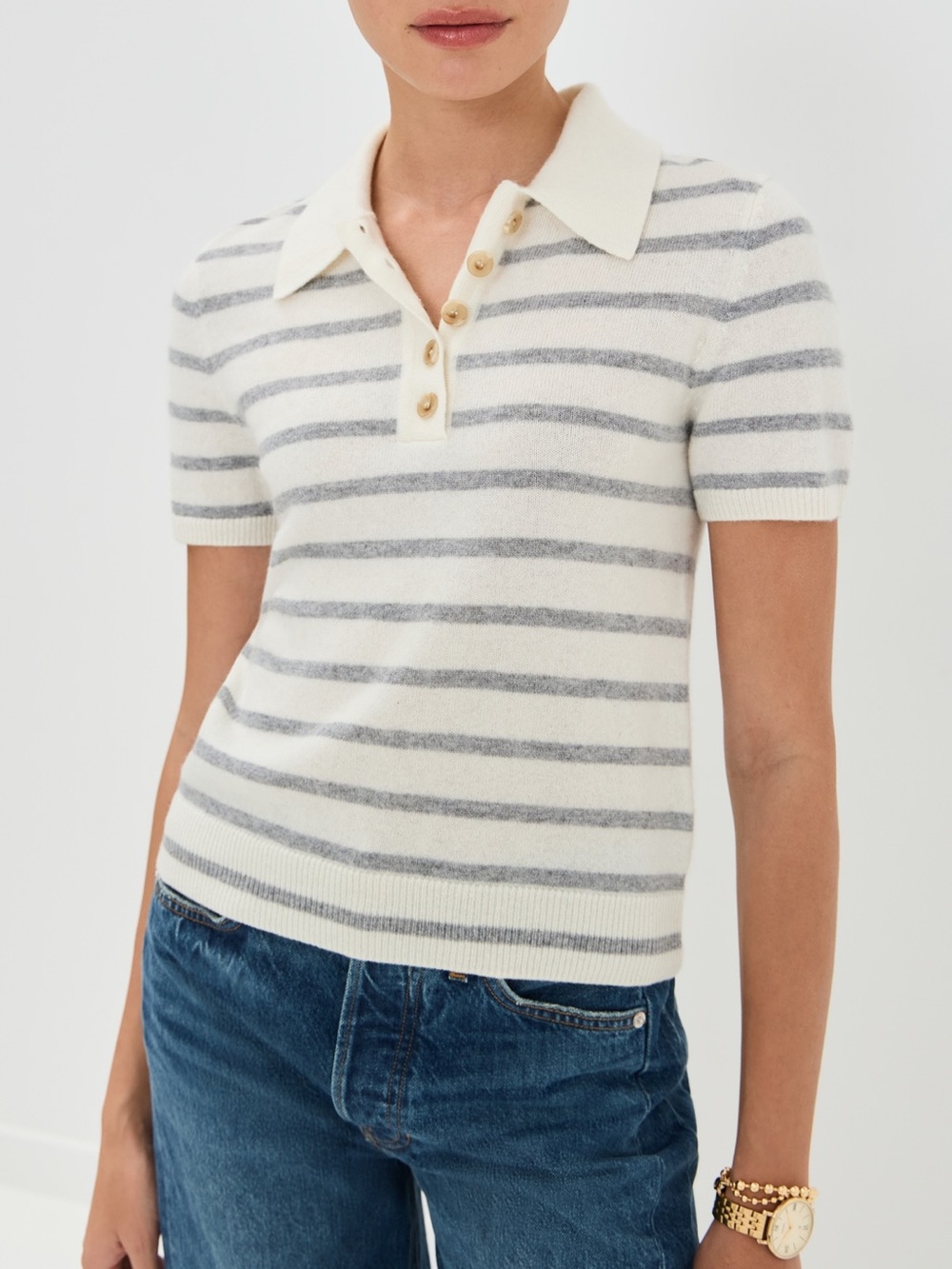 Veronica Beard Brandt Cashmere Polo NEW